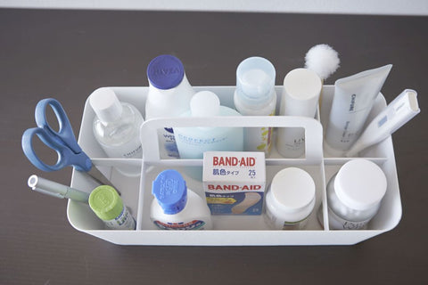 Yamazaki Tower Organizer met handvat Large - Wit