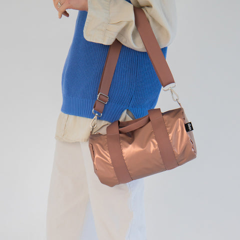 LOQI Weekender Medium - Rose Gold Metallic