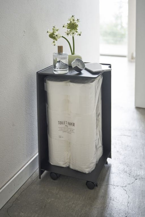 Yamazaki Tower Toiletrolhouder op wielen