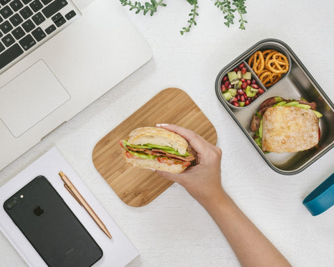 Black+Blum Sandwich Box Large - Broodtrommel - 190x135x75mm - Oranje