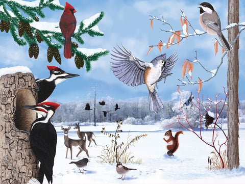 New York Puzzle Company Puzzel Winter Trail - 1000 stukjes