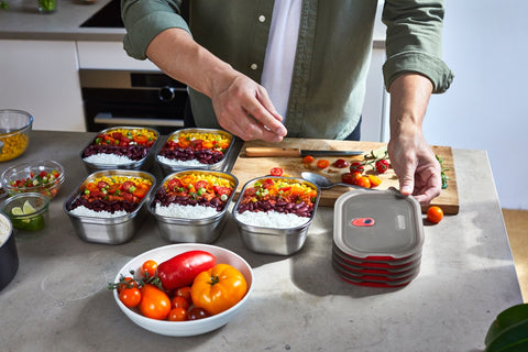 Black+Blum Steel Food Box set Medium - Meal prep - set van 3