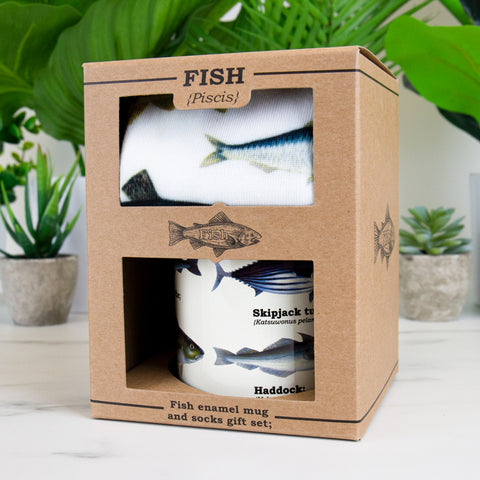 Gift Republic Mok & Sokken - Fish