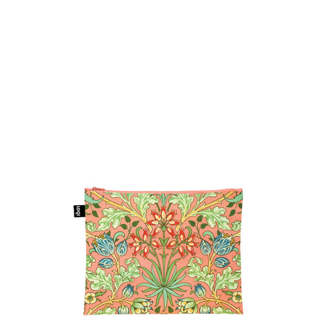 LOQI Zip Pockets - Hyacinth, Strawberry & Orchard gerecycled
