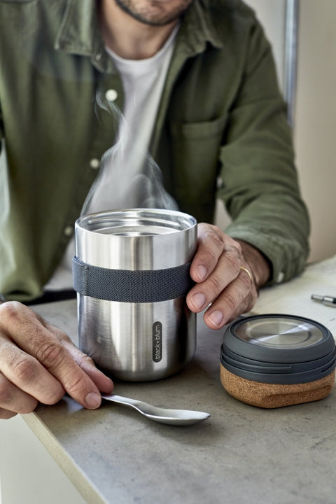 Black+Blum Thermo Pot - Thermos voedselcontainer - 0.55Ltr - Grijs