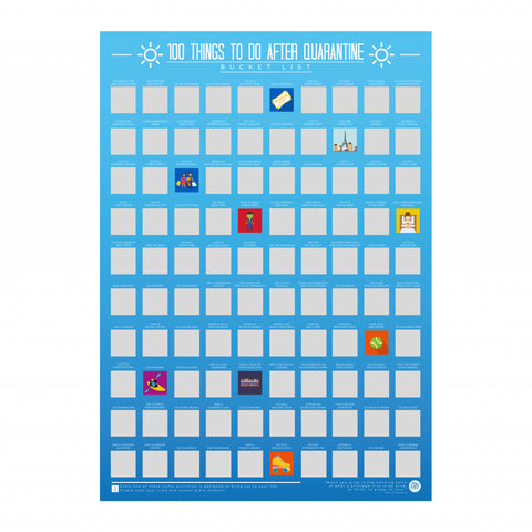 Gift Republic Krasposter - 100 Things To Do After Quarantine