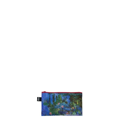 LOQI Zip Pockets - Japanese Footbridge, Wild Poppies & Water Lilies gerecycled