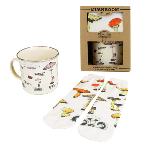 Gift Republic Mok & Sokken - Mushroom
