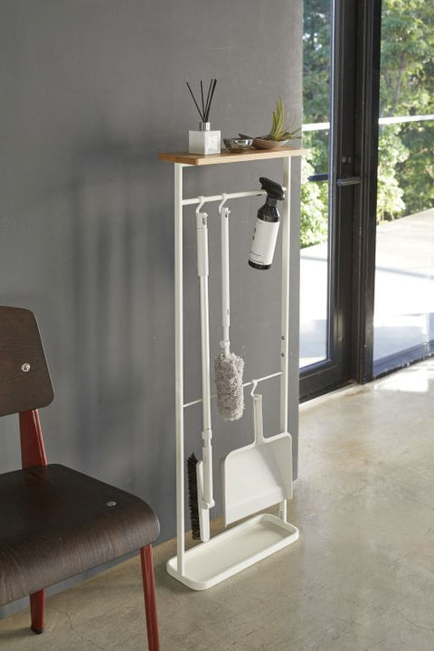 Yamazaki Tower Hangende paraplubak met houten top - Wit