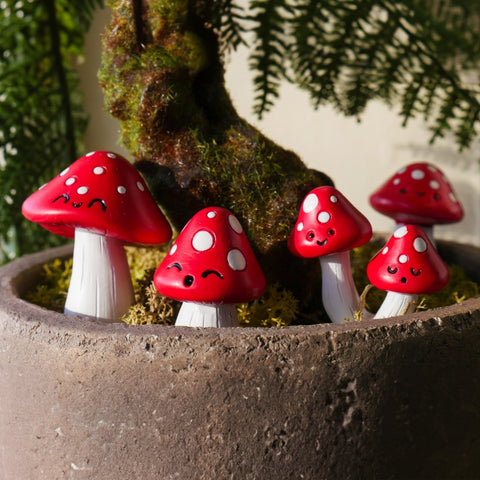 Gift Republic Plantenpot decoratie - Mushroom