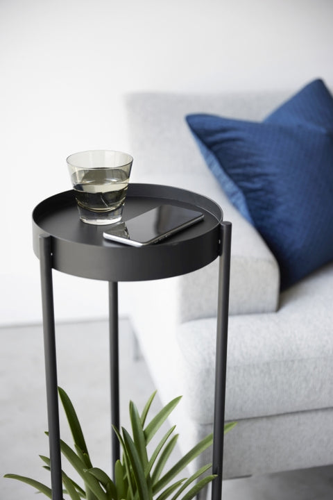 Yamazaki Tower Plantenstandaard 2-laags op wielen