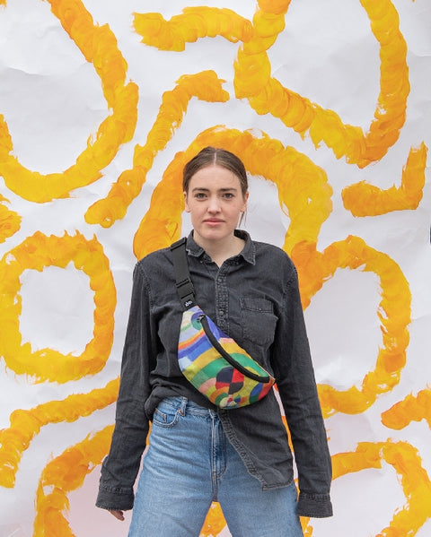 LOQI Bum Bag Large - Circular Forms gerecycled