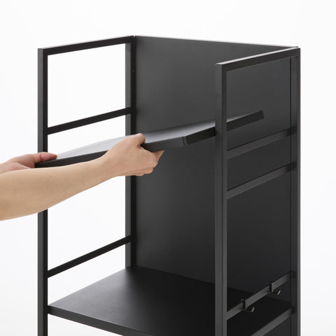 Yamazaki Tower Opbergtrolley 3-laags semi gesloten