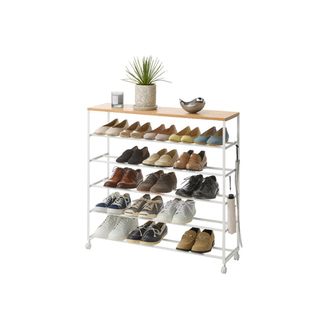 Yamazaki Tower Schoenenrek op wielen 5-laags