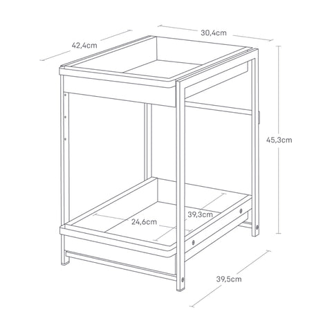 Yamazaki Tower Keukenkast organizer 2-laags