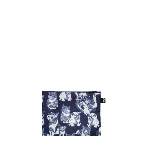 LOQI Zip Pockets - Cats gerecycled