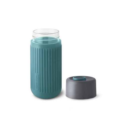 Black+Blum Travel Cup Glass - Reisbeker glas - 0.34Ltr - Grijs/