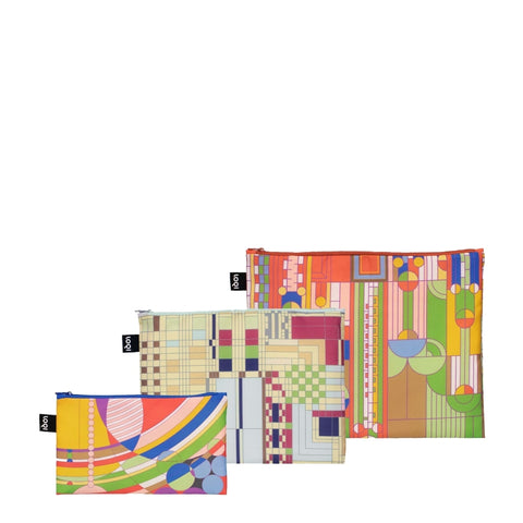LOQI Zip Pockets - Saguaro Forms, Old Fashion Windows, March Balloons gerecycled