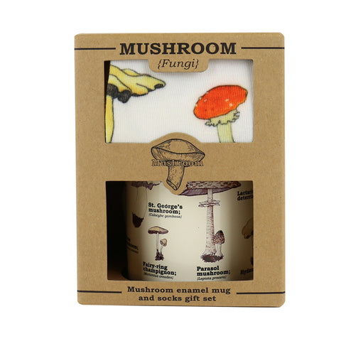 Gift Republic Mok & Sokken - Mushroom