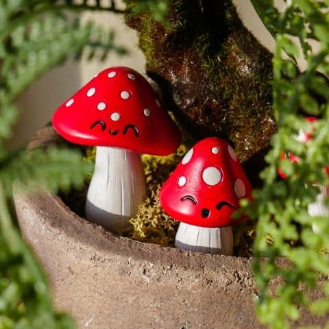 Gift Republic Plantenpot decoratie - Mushroom
