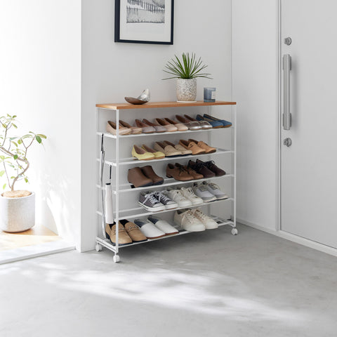 Yamazaki Tower Schoenenrek op wielen 5-laags