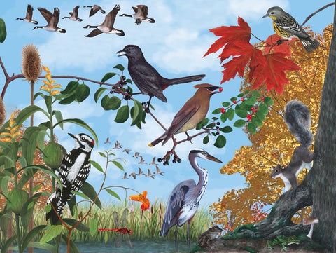New York Puzzle Company Puzzel Autumn Trail - 1000 stukjes