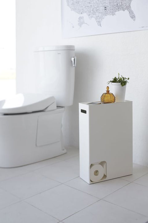 Yamazaki Plate Toiletrolhouder - Wit