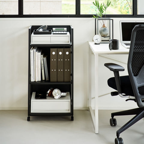 Yamazaki Tower Opbergtrolley 3-laags semi gesloten