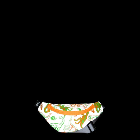 LOQI Bum Bag Medium - Dinosaur Skeleton reflecterend