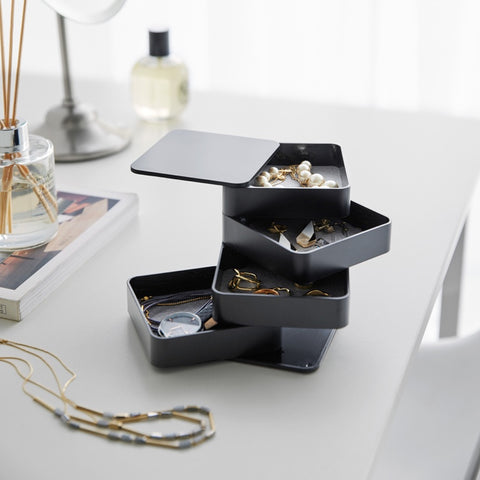 Yamazaki Tower Sieradenorganizer vierkant 4-laags
