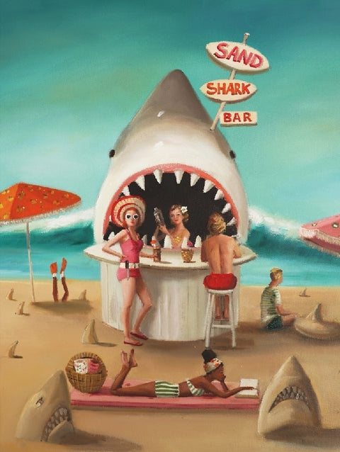 New York Puzzle Company Puzzel Sand Shark Bar - 500 stukjes