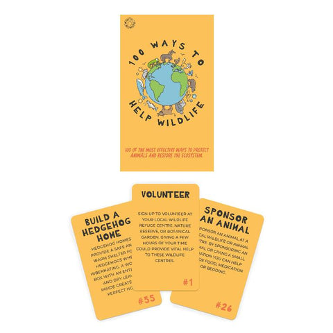 Gift Republic Kaartenset - 100 Ways to Help Wildlife