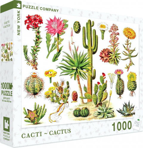 New York Puzzle Company Puzzel Cacti ~ Cactus - 1000 stukjes