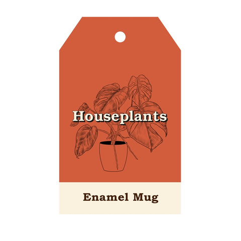 Gift Republic Mok emaille - Enamel Mug - Houseplant
