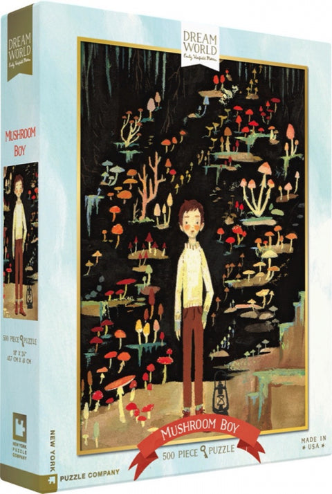New York Puzzle Company Puzzel Mushroom Boy - 500 stukjes