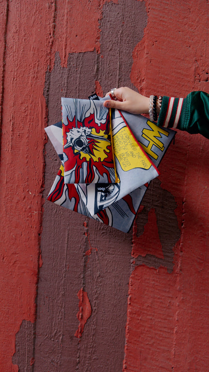 LOQI Zip Pockets - Whaam! gerecycled