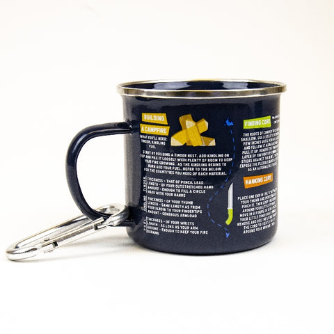 Gift Republic Mok emaille - Enamel Mug - Survival