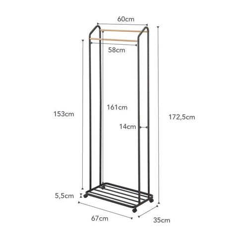 Yamazaki Tower Kledingrek op wielen