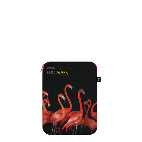 LOQI Laptop Sleeve Large - Flamingos gerecycled