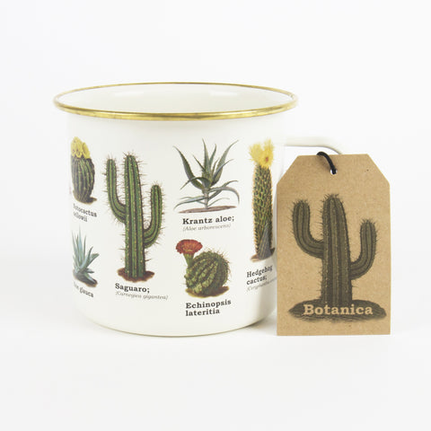 Gift Republic Mok emaille - Enamel Mug - Botanical