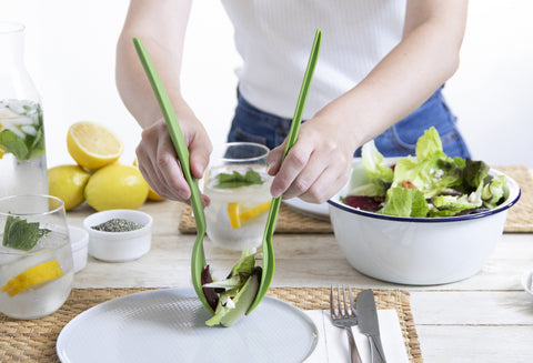 Peleg Design Citruspers en saladebestek 2-in-1 Juicepair