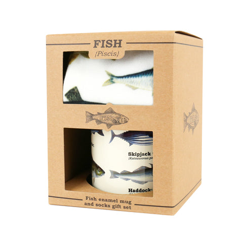 Gift Republic Mok & Sokken - Fish