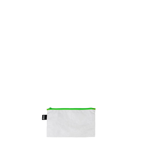 LOQI Zip Pockets - Tyvek Dark Orange, Yellow, Green
