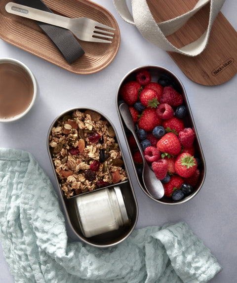 Black+Blum Bento Box - Lunchbox - 185x97x120mm - Grijs