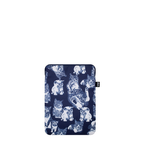 LOQI Laptop Sleeve Medium - Cats gerecycled