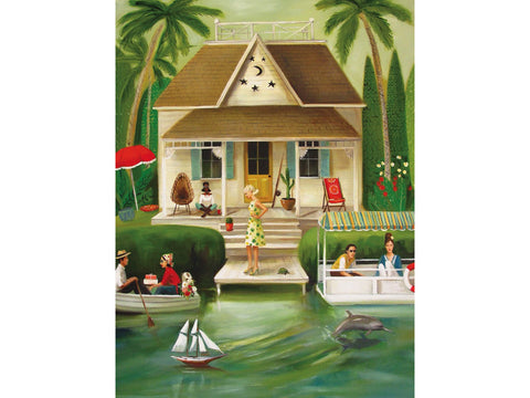 New York Puzzle Company Puzzel Splendid Summer Home - 500 stukjes
