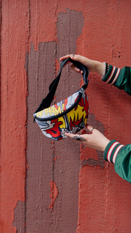 LOQI Bum Bag Large - Whaam! gerecycled