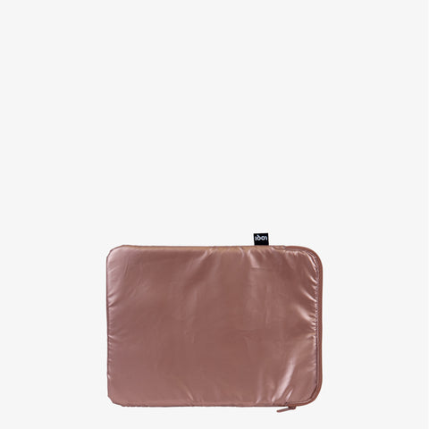 LOQI Laptop Sleeve Large - Rose Gold Metallic