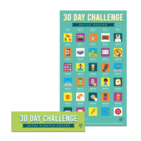 Gift Republic Krasposter - 30 Day Fitness Detox Challenge