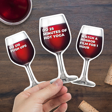 Gift Republic Kaartenset - Wine Glass Workouts